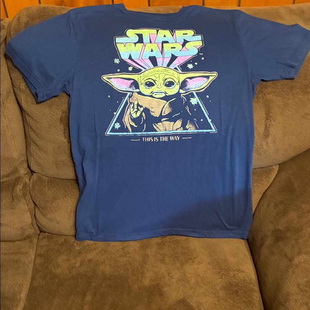 Star Wars Kids Navy Blue T-Shirt with Yoda Design